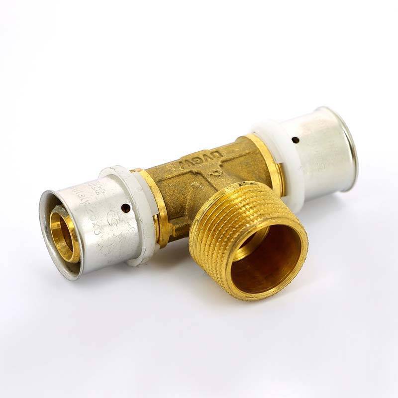 Тройник пресс с наружной резьбой Uni-Fitt 26х1х26 708G8480