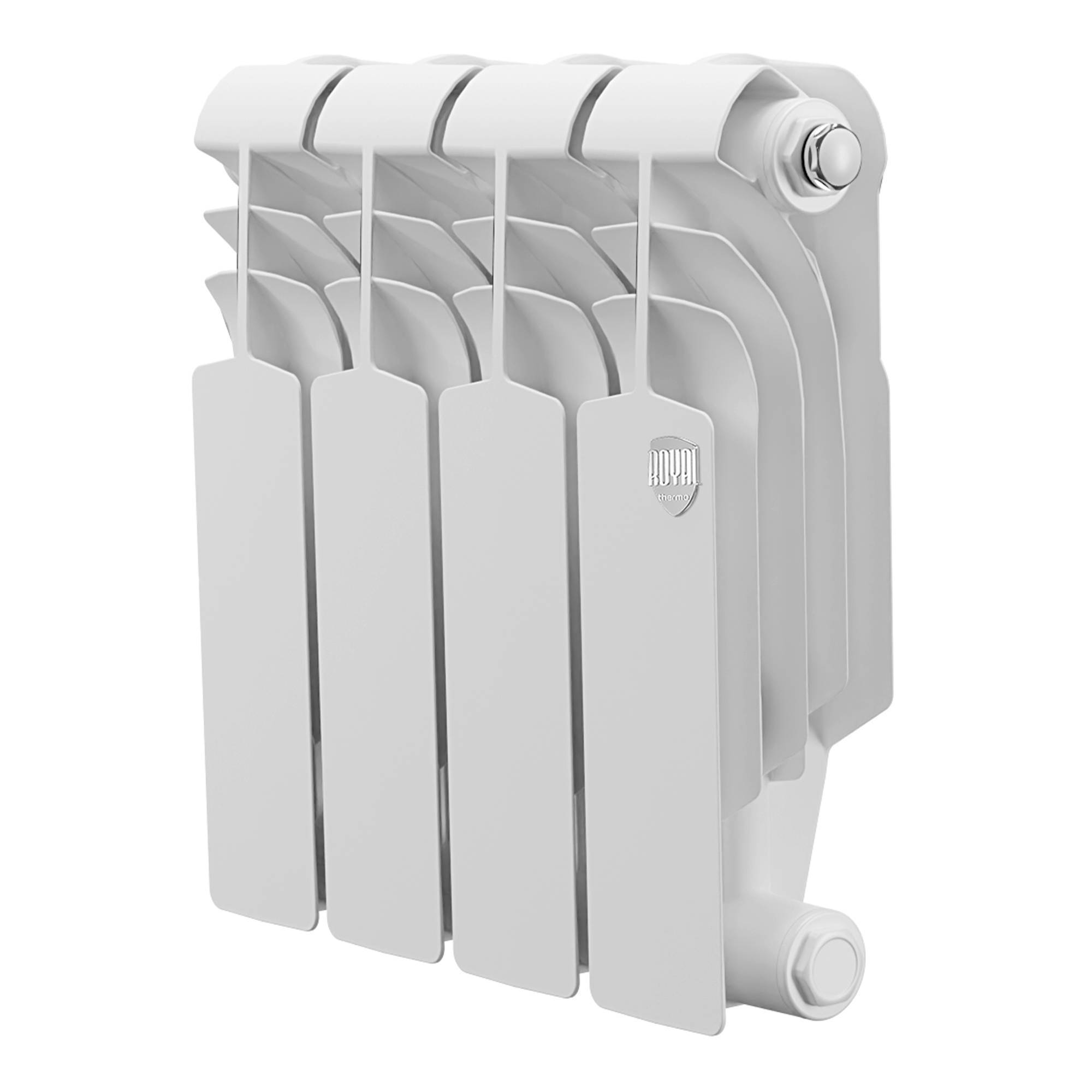 Радиатор биметаллический Royal Thermo Vittoria Super 300 VDL 4 секции нижнее подключение 1426017
