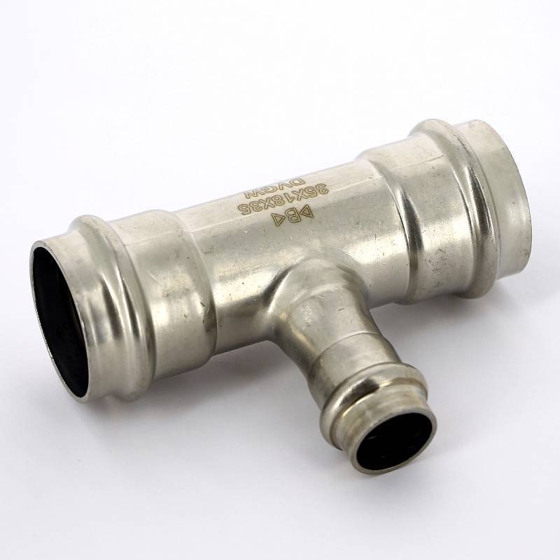 Тройник пресс IBP B Press Inox 35х18х35 мм нержавеющая сталь PS5130 0351835