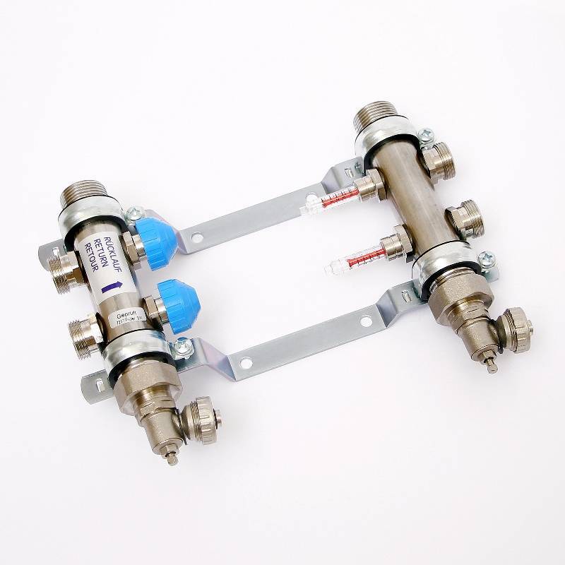 Коллекторная группа Uni-Fitt 1 x 3/4 2 выхода с расходомерами и термостатическими вентилями 455W4302