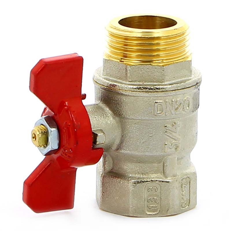 Кран шаровой Tiemme MISTRAL НВ бабочка 3/4 2360006