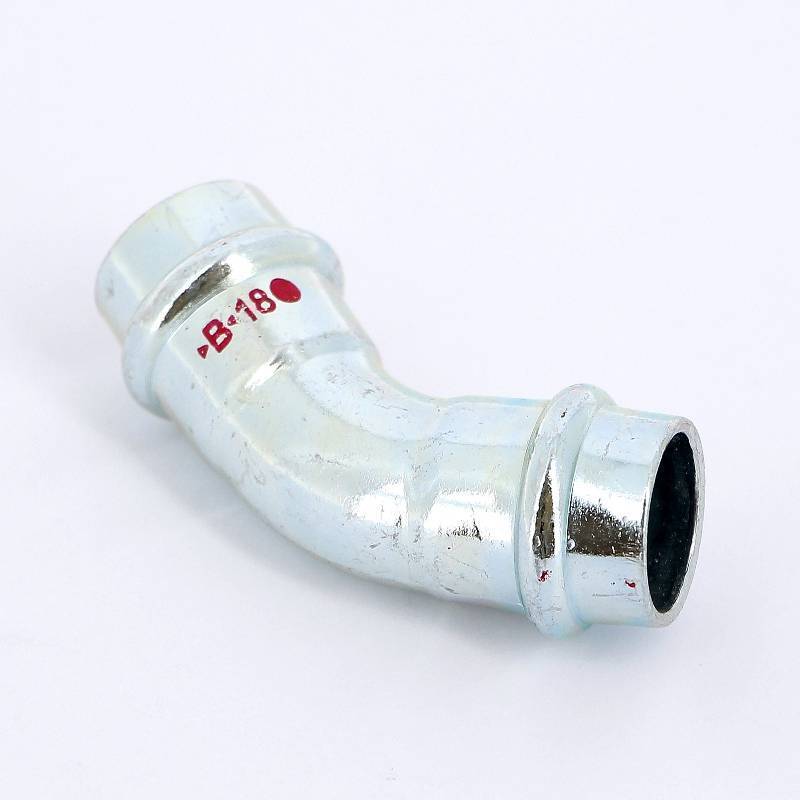 Угол 45° пресс IBP >B< Press Carbon 18 мм оцинкованная сталь PC5041 0180000