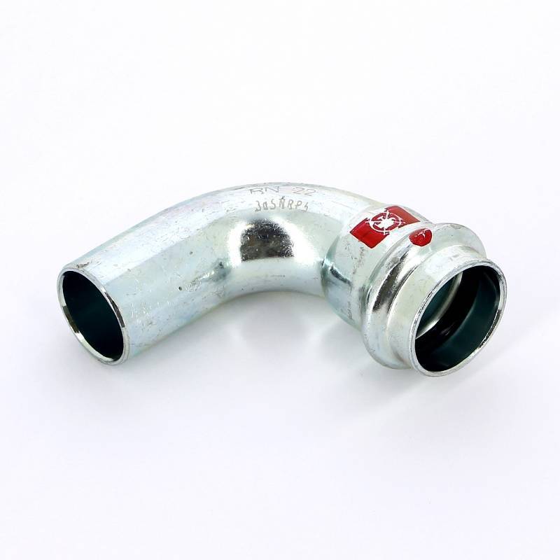 Угол-вставка 90° пресс Viega Prestabo оцинкованная сталь 22 мм 558215