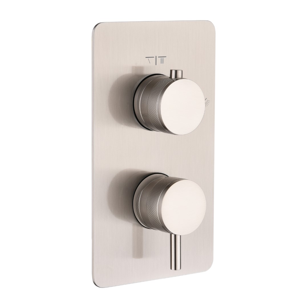 Смеситель для душа встраиваемый Boheme Cell однорычажный на 2 потребителя с внутренней частью nickel brush 135-2-NB