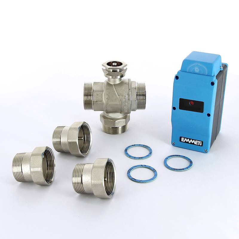 Кран шаровой трехходовой Emmeti MODULO COMPACT с сервоприводом 1/2 НН 01425806