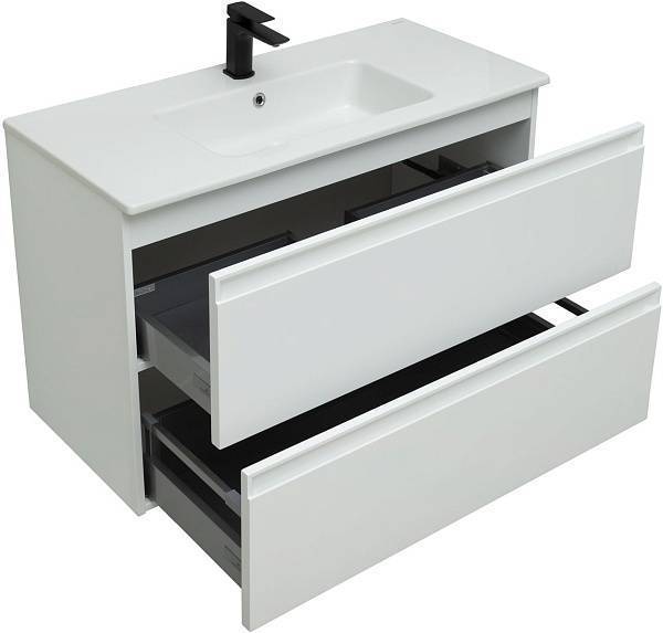 Тумба под раковину Allen Brau Eclipse 100 см белый матовый 1.E1003.WM