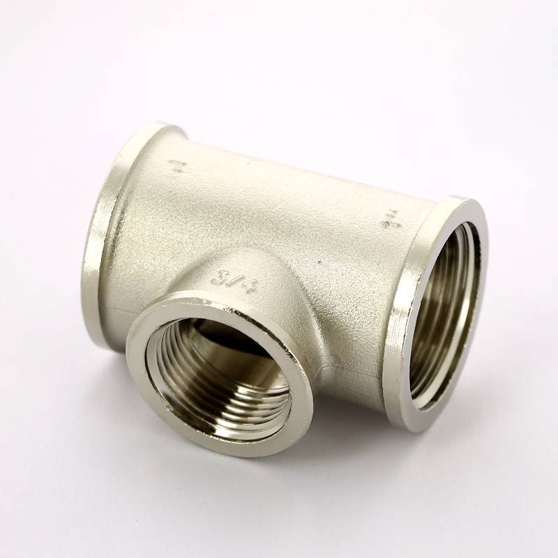 Тройник никелированный Tiemme 1x3/4x1 ВР-ВР-ВР 1500224