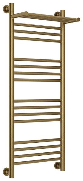 Полотенцесушитель водяной Сунержа Богема+ с 1 полкой 400х1000 мм состаренная бронза 05-0223-1040