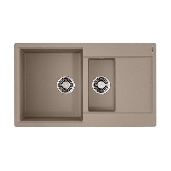 Кухонная мойка Omoikiri Daisen 86-2-SA Artgranit 86x51 см бежевый 4993478