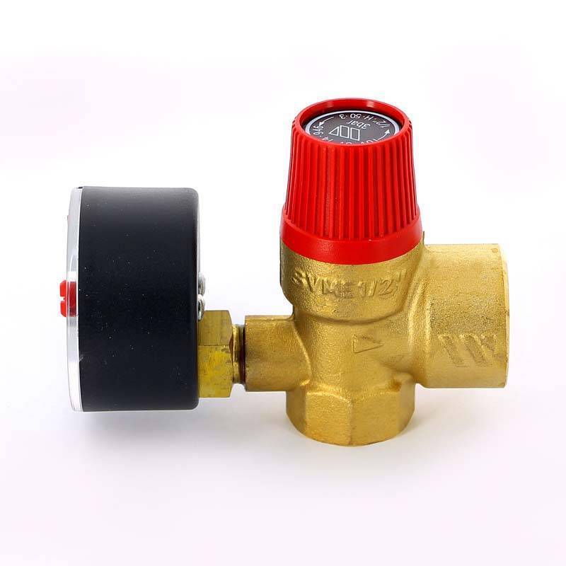 Клапан предохранительный Watts SVM 1/2x3/4 3 бар с манометром 10004648