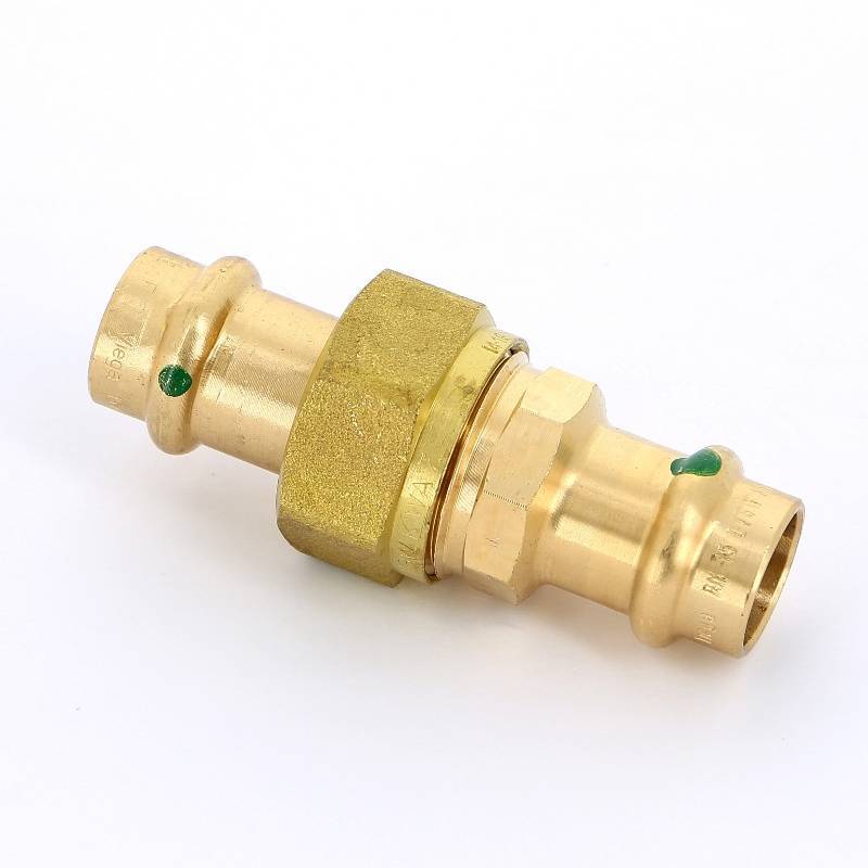 Муфта разъёмная пресс Viega Sanpress бронза 15 мм 126148