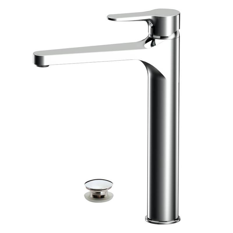 Смеситель для раковины Remer Winner высокий с донным клапаном click-clack хром W10L