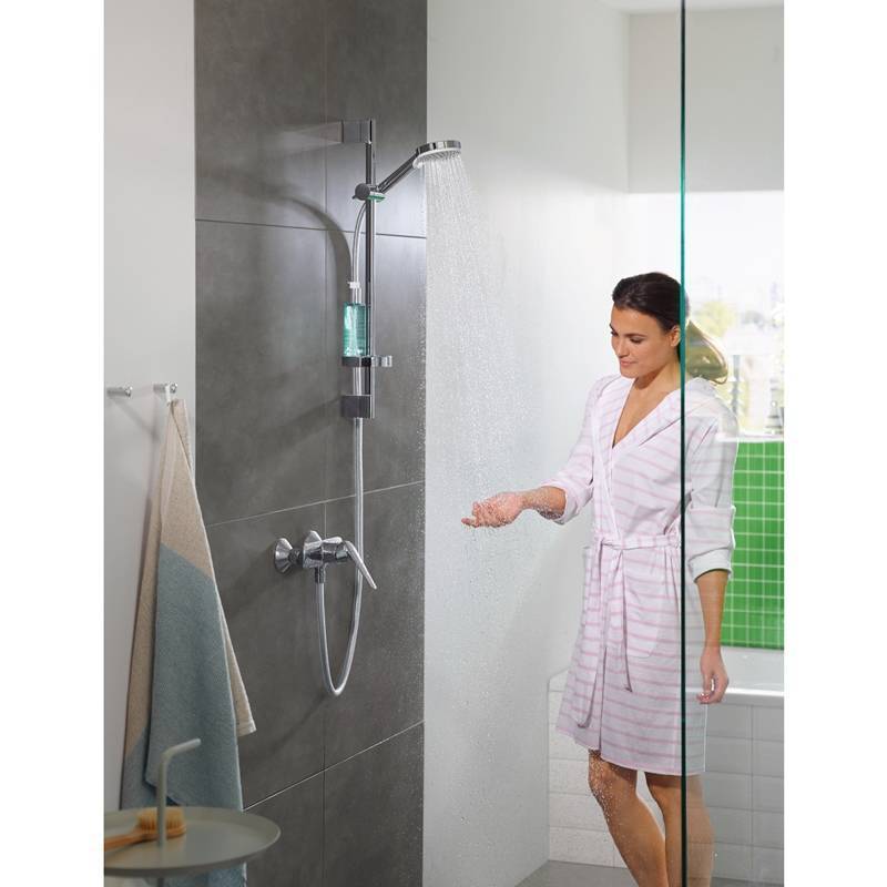 Душевой гарнитур Hansgrohe Crometta Vario со штангой 65 см и мыльницей белый/хром 26553400