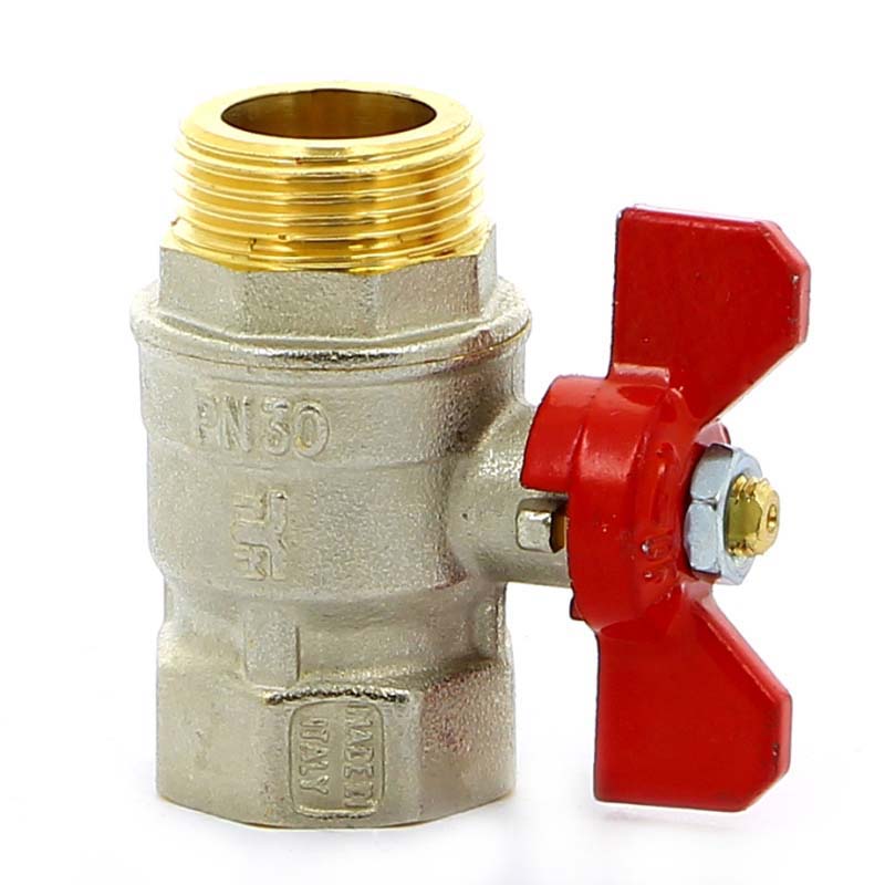 Кран шаровой Tiemme MISTRAL НВ бабочка 3/4 2360006