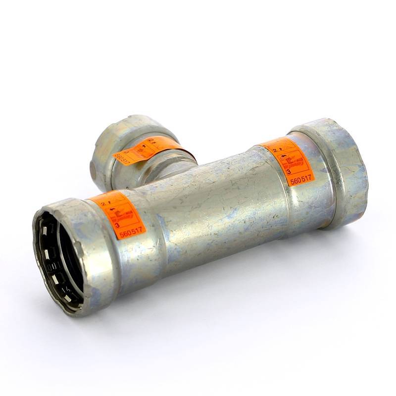 Тройник пресс Megapress Viega 1x3/4x1 695040