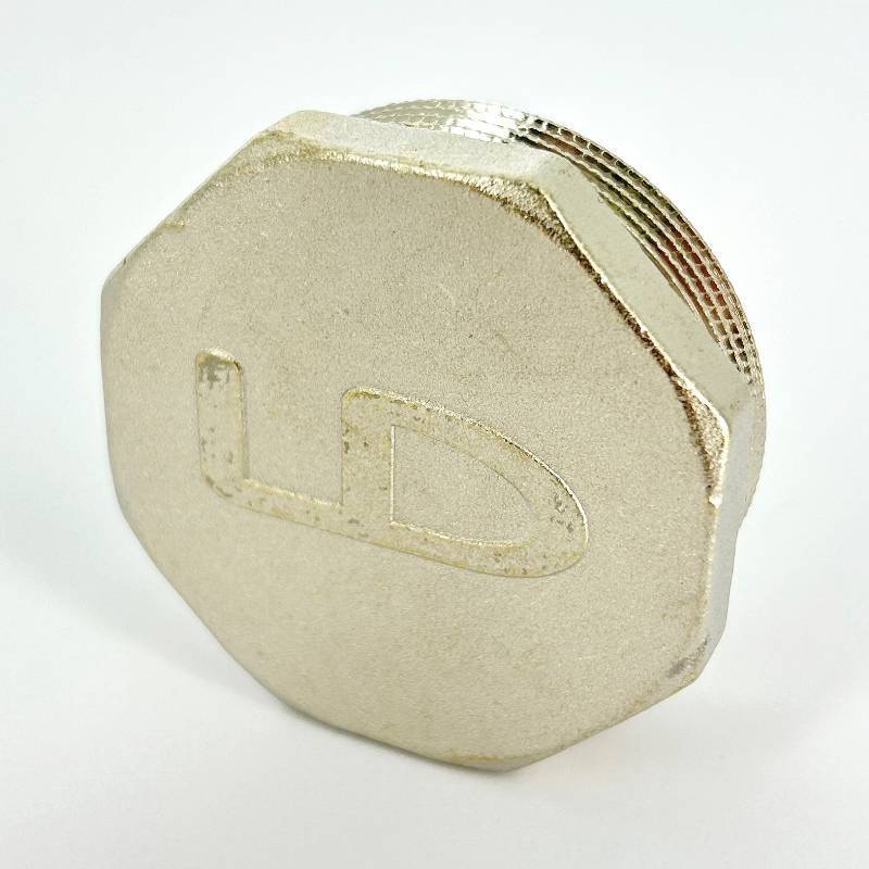 Заглушка LD Pride латунная никелированная 2 наружная резьба LD.67.505.50