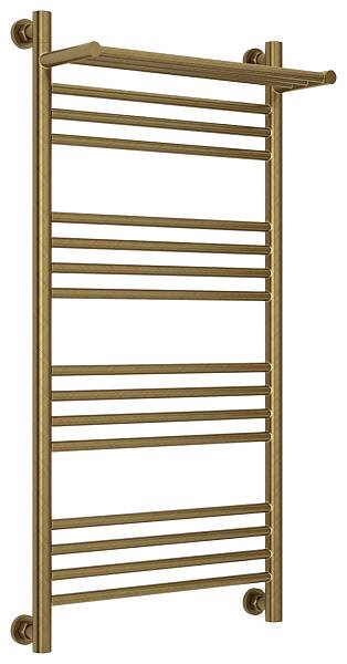 Полотенцесушитель водяной Сунержа Богема+ с 1 полкой 500x1000 мм состаренная бронза 05-0223-1050