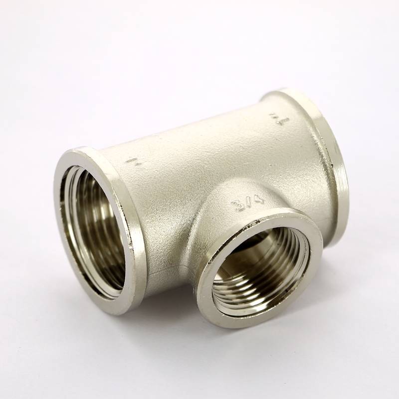 Тройник никелированный Tiemme 1x3/4x1 ВР-ВР-ВР 1500224