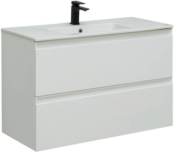 Тумба под раковину Allen Brau Eclipse 100 см белый матовый 1.E1003.WM