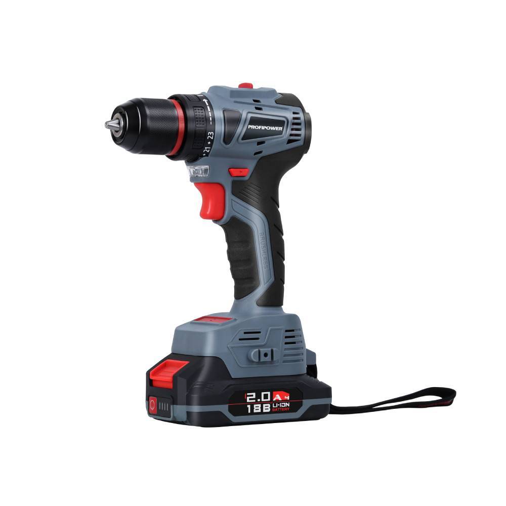 Дрель-шуруповерт аккумуляторная ProfiPower MKBL-18B 18 В бесщеточная MKBL-18B