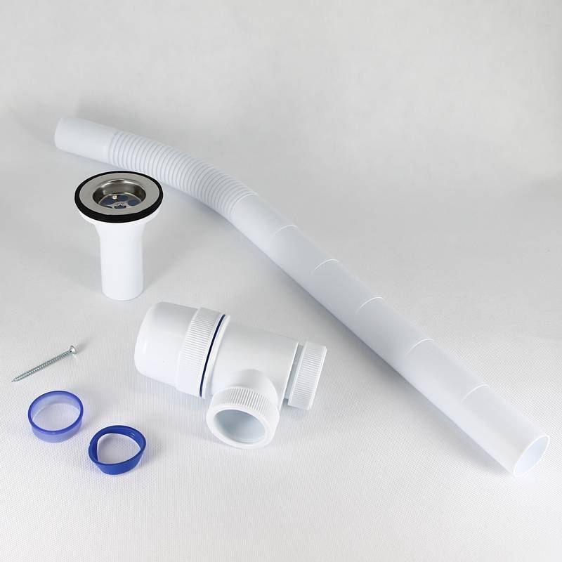 Сифон для раковины Wirquin Эконом 1 1/2 x 40 мм чашка 70 мм с гофроколеном 650 мм 30980114