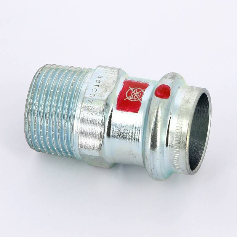 Муфта переходная пресс-Н Viega Prestabo оцинкованная сталь 22х3/4 559038