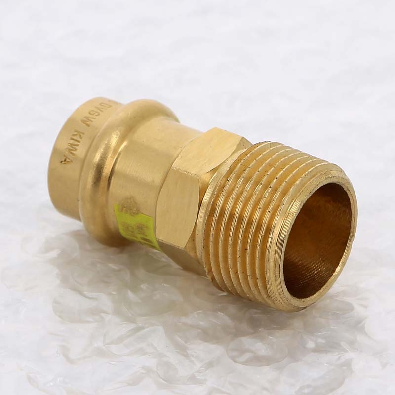 Муфта пресс с наружной резьбой Viega Profipress G 18 мм х 3/4 бронза 346157