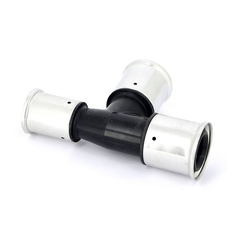 Тройник пресс PVDF Henco 40х40х32 мм 11PK-404032