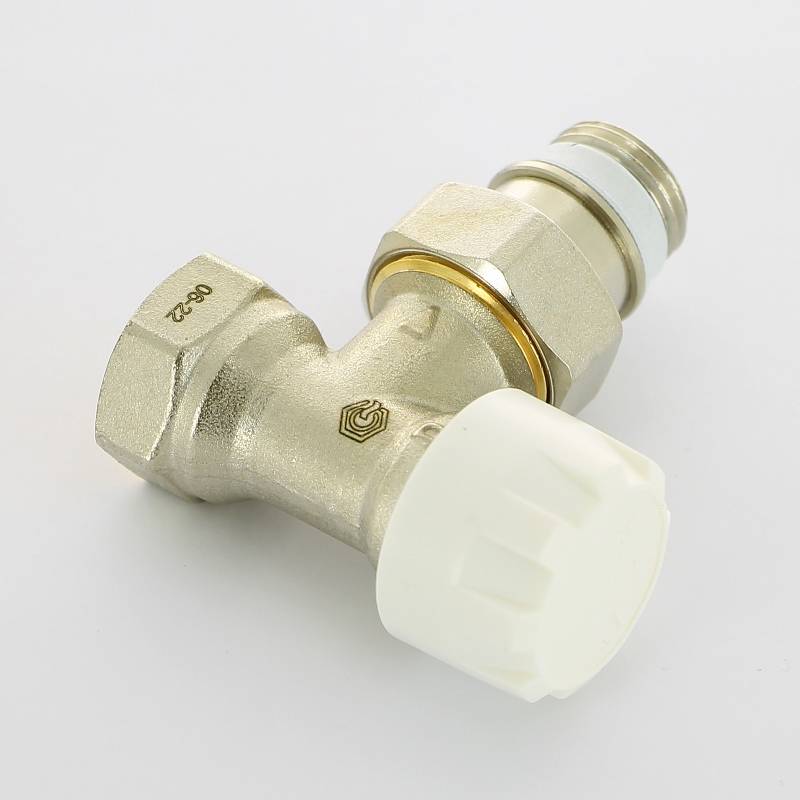 Вентиль термостатический Simplex угловой HB 3/4 с преднастройкой никелированный F34005