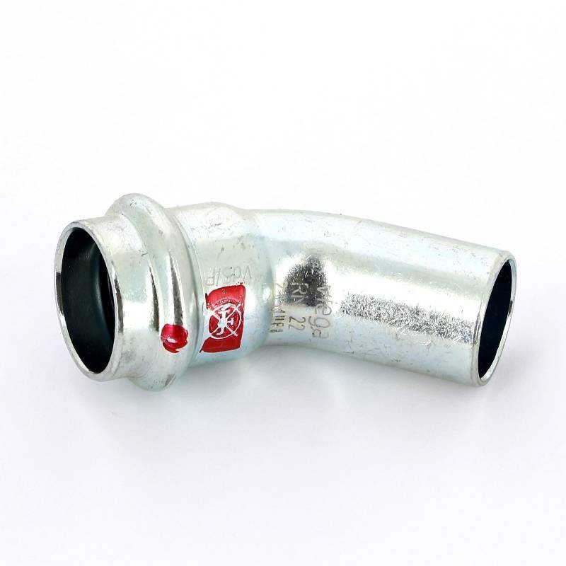 Угол-вставка пресс 45° Viega Prestabo 22 мм 558352