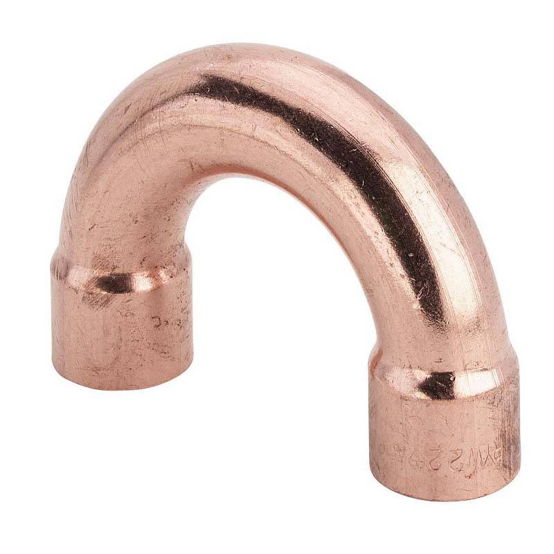 Отвод двухраструбный 180° Viega 28 мм медь 128029