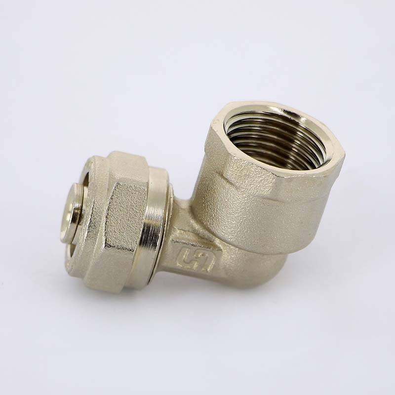 Угольник обжимной Uni-Fitt никелированный 16х1/2 ВР 664N6200