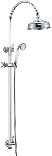 Душевая стойка с верхним душем Boheme Brillante 20.8 см хром 403