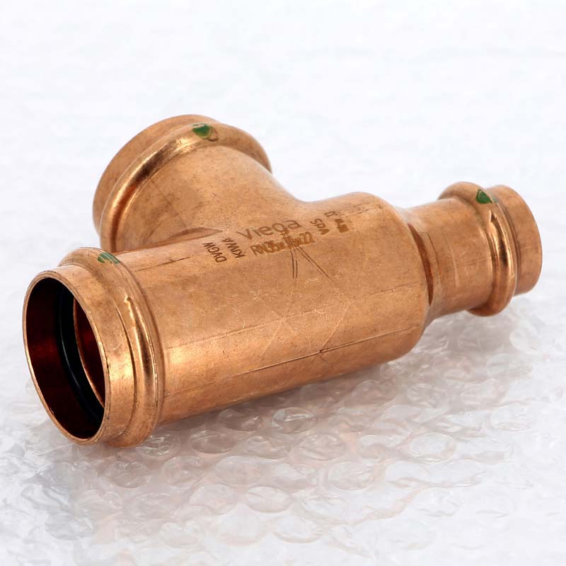 Тройник пресс медный Viega Profipress 35x22x35 мм 365882