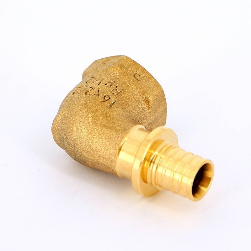 Угольник-переходник REHAU RAUTITAN RX 16х1/2 ВР бронза 366094