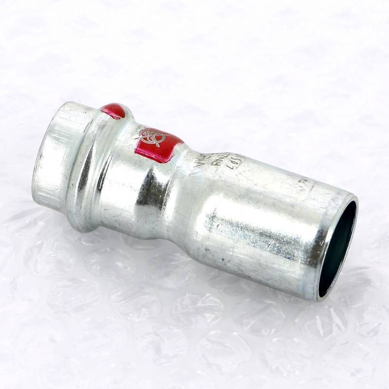 Муфта-вставка пресс из оцинкованной стали Viega Prestabo 22х18 мм 558512