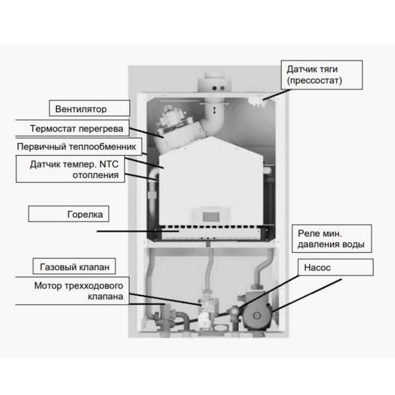 Котел газовый настенный BAXI ECO Life 1.31F 31 кВт одноконтурный 7814108