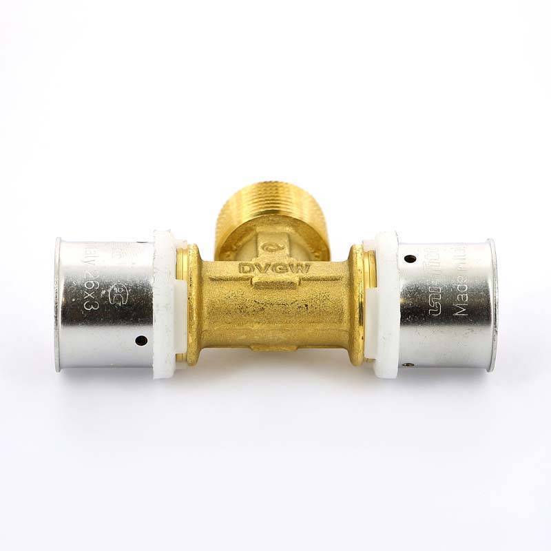 Тройник пресс с наружной резьбой Uni-Fitt 26х3/4х26 708G8380