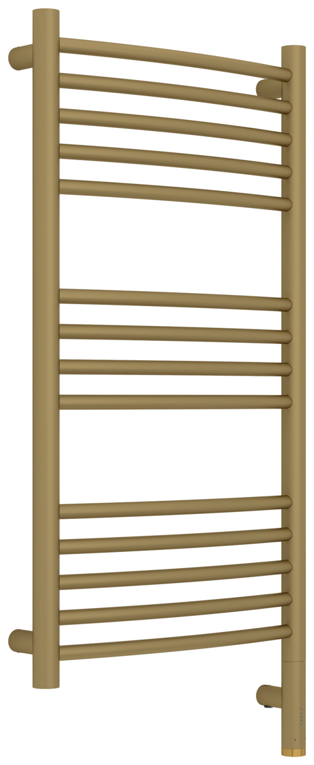 Полотенцесушитель электрический Сунержа Богема 3.1 выгнутая 40х80 см правое подключение золото матовое 032-6003-8040