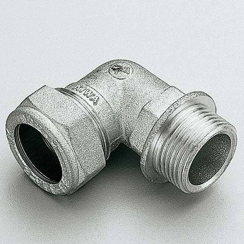 Угол обжимной никелированный Tiemme 18х3/4 наружная резьба 1100058