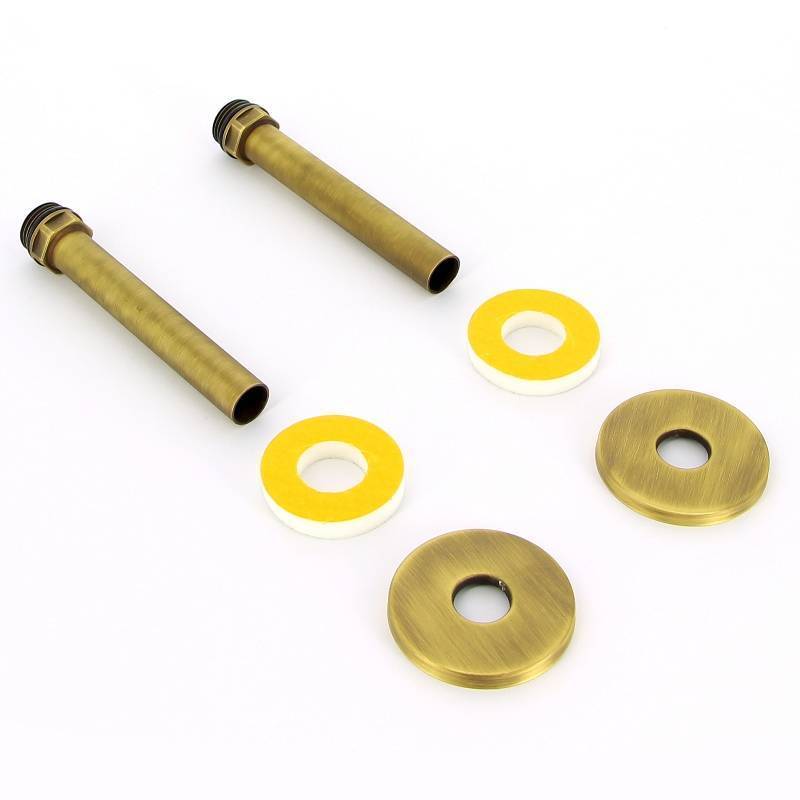 Комплект присоединительный Carlo Poletti Artistic 1/2 x 16 x 120 мм бронза A54650MA