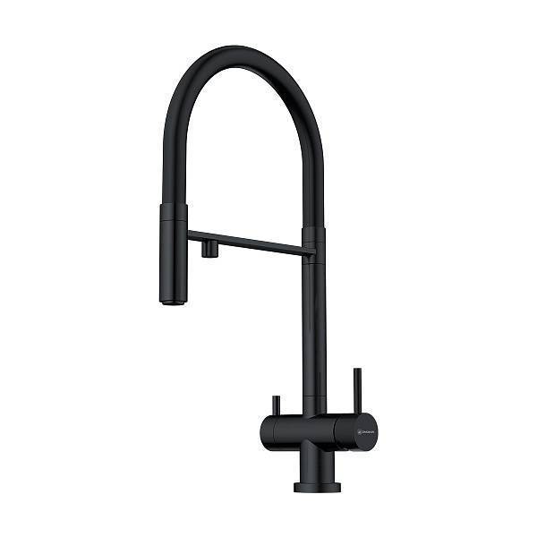 Смеситель для кухни Omoikiri Kanto-GB выдвижной излив под фильтр графит 4994356