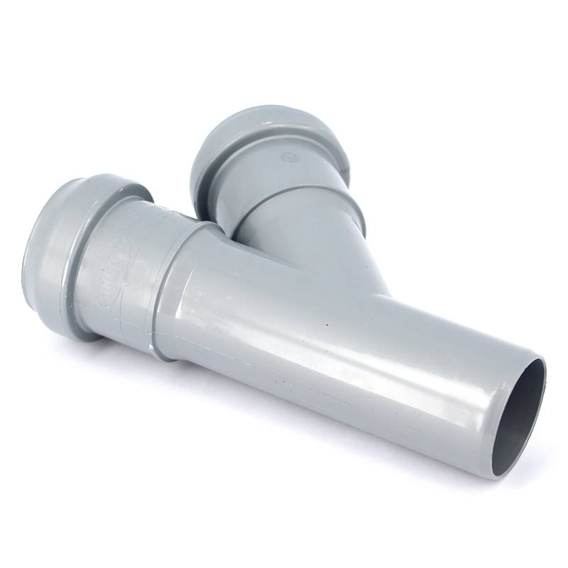 Тройник канализационный Sinikon Стандарт 40x40 мм 45° 508007.R