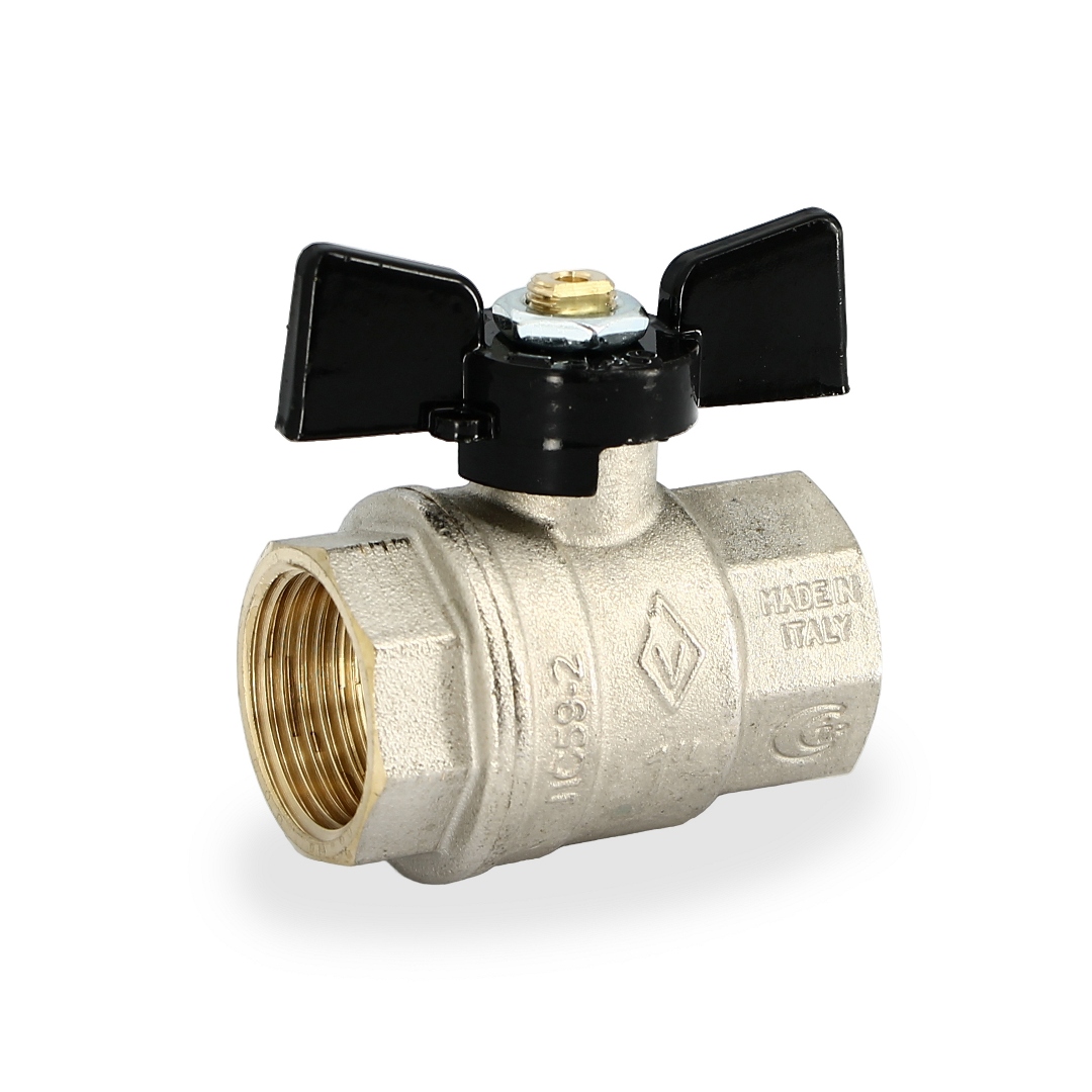 Кран ВВ 1' бабочка OREGON серия 302 полный проход