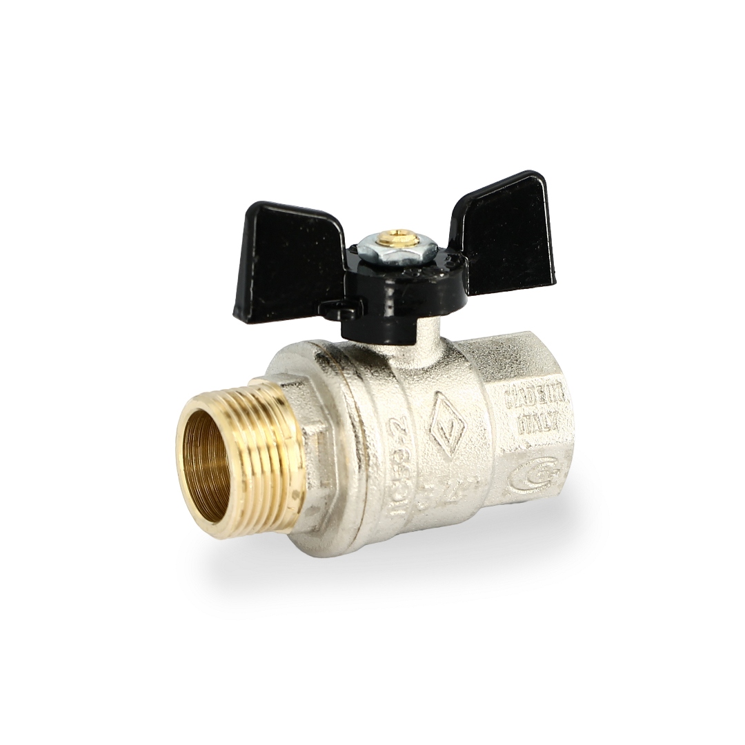 Кран НВ 3/4' бабочка OREGON серия 307 полный проход