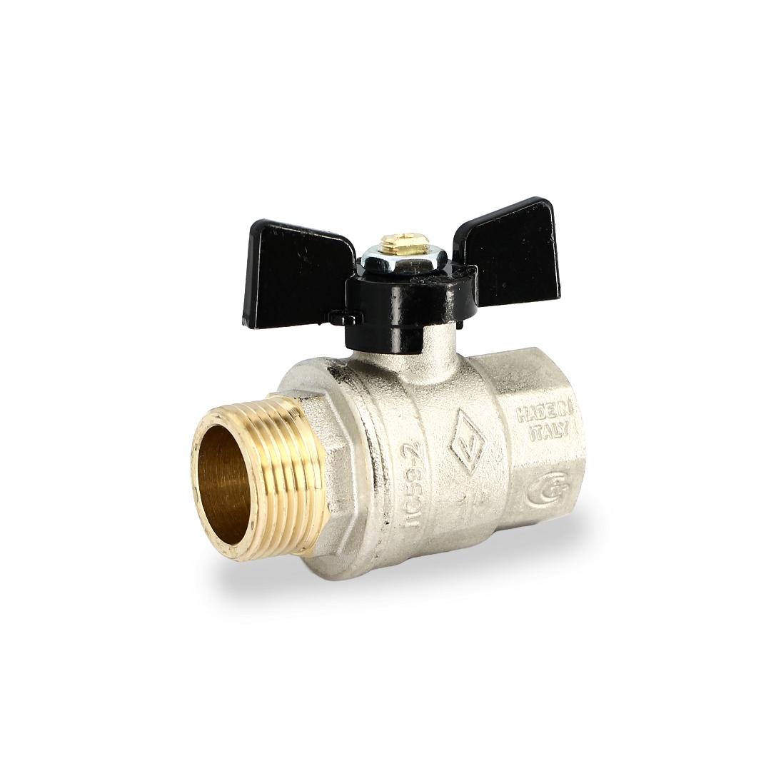 Кран НВ 1' бабочка OREGON серия 307 полный проход