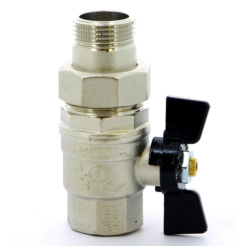 Кран с разъемным соединением НВ 1' бабочка OREGON серия 322 полный проход