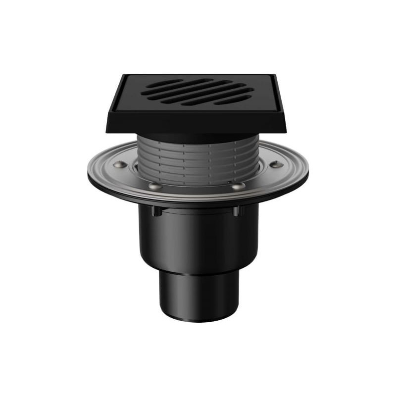 Трап регулируемый T 310.1 PNsG 150x150 вертикальный выпуск DN50/75/110 с незамерзающим сифоном, реше