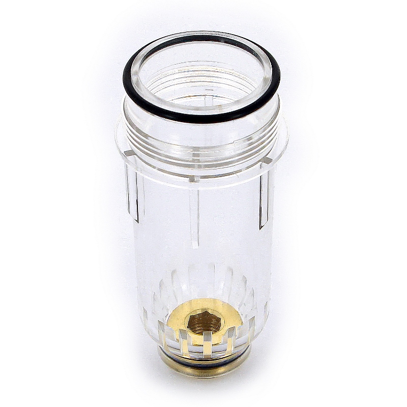 Колба пластиковая для фильтра с манометром 1/2'-3/4