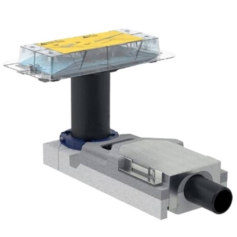 Комплект душевого лотка Geberit CleanLine20 154.152.00.1 / 154.450.00.1 черный / нержавеющая сталь